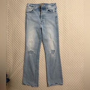 MOTHER Light Blue Straight Leg Jeans Amazing … The Tripper NO FLAWS